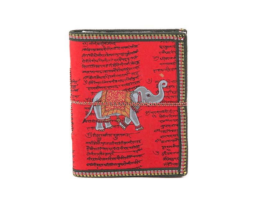 Elephant Crimson Notebook | Large