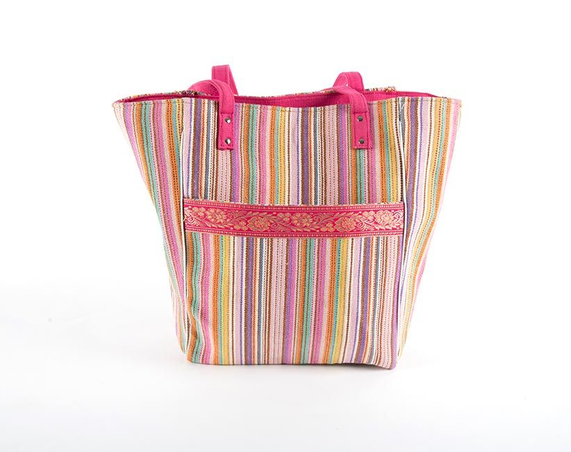 Pink Stripe Bag